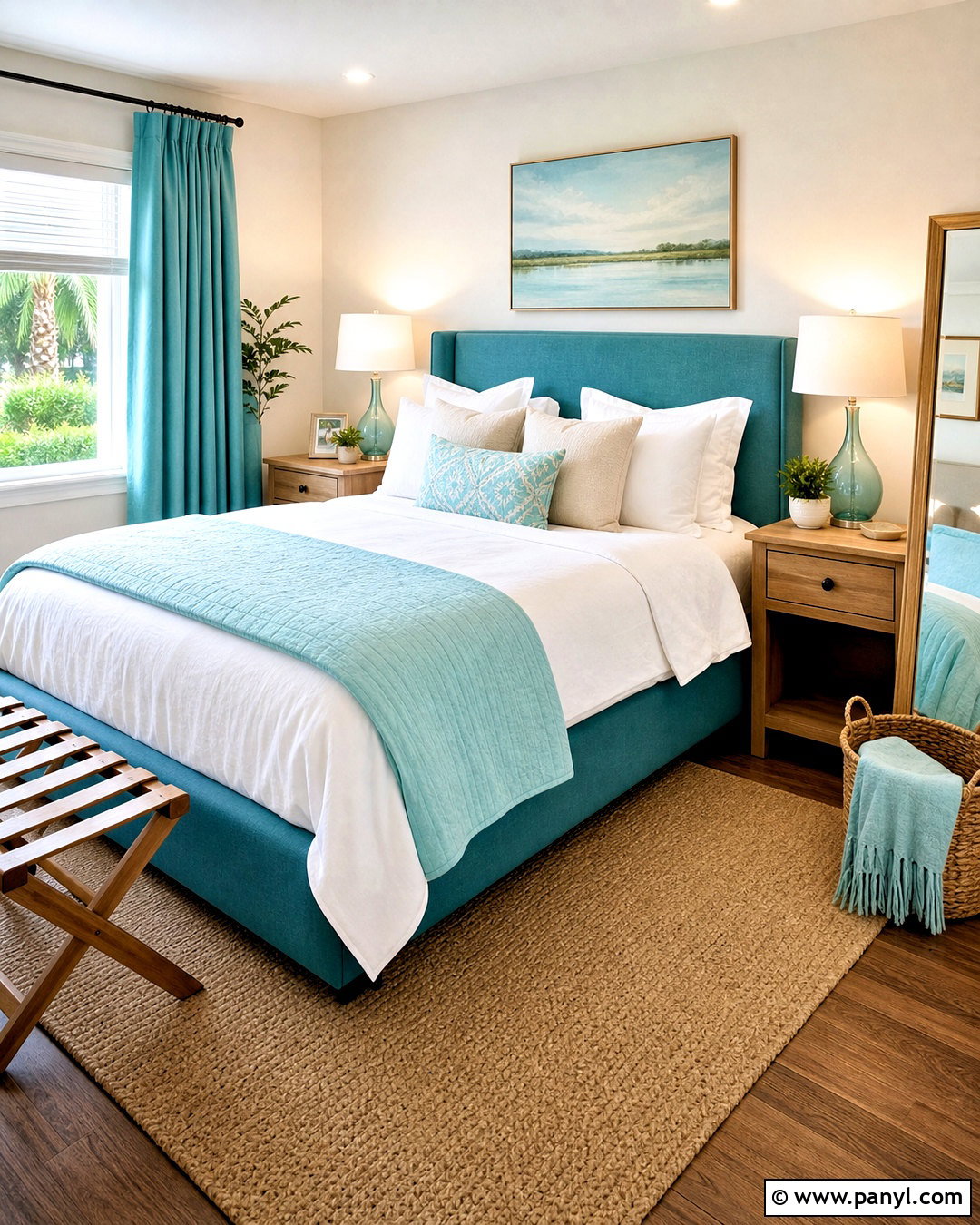 20 Turquoise Room Bedroom Ideas for a Calm, Coastal Retreat