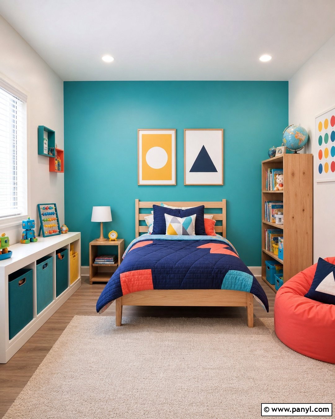 Turquoise Kids Room Accent Wall - 30 turquoise accent wall ideas