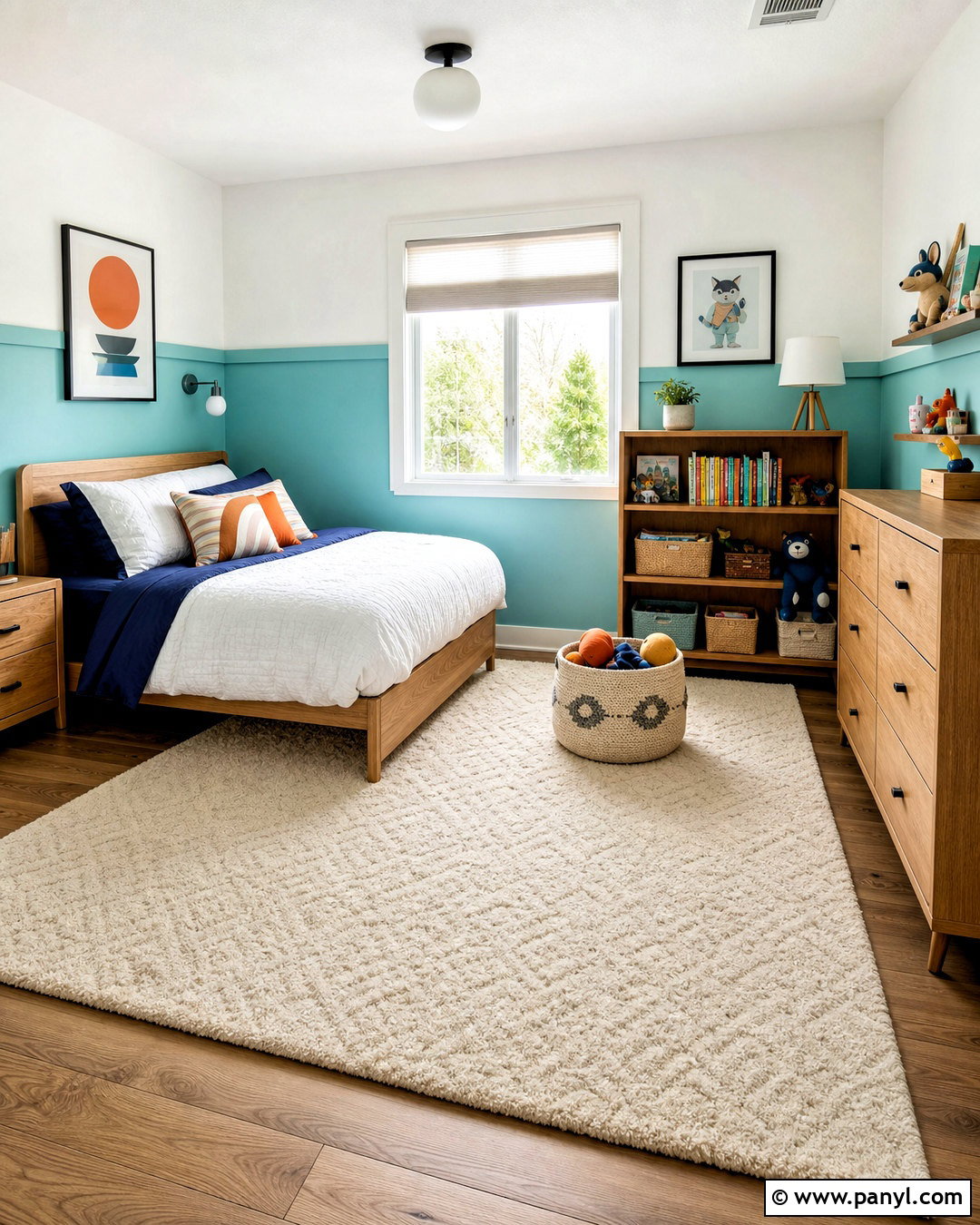 Turquoise Kids Room - 20 turquoise interior design ideas
