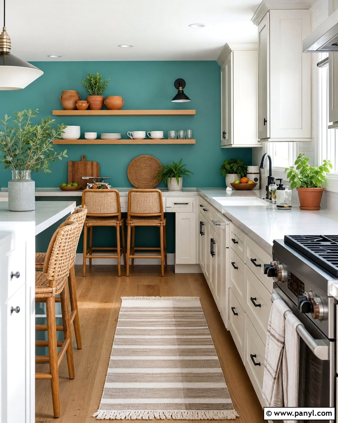 Turquoise Kitchen Accent Wall - 30 turquoise accent wall ideas