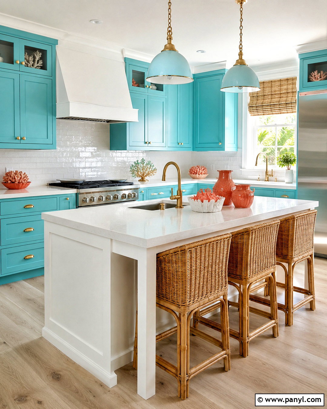 Turquoise Kitchen Cabinets - 20 bright kitchen ideas colorful ideas
