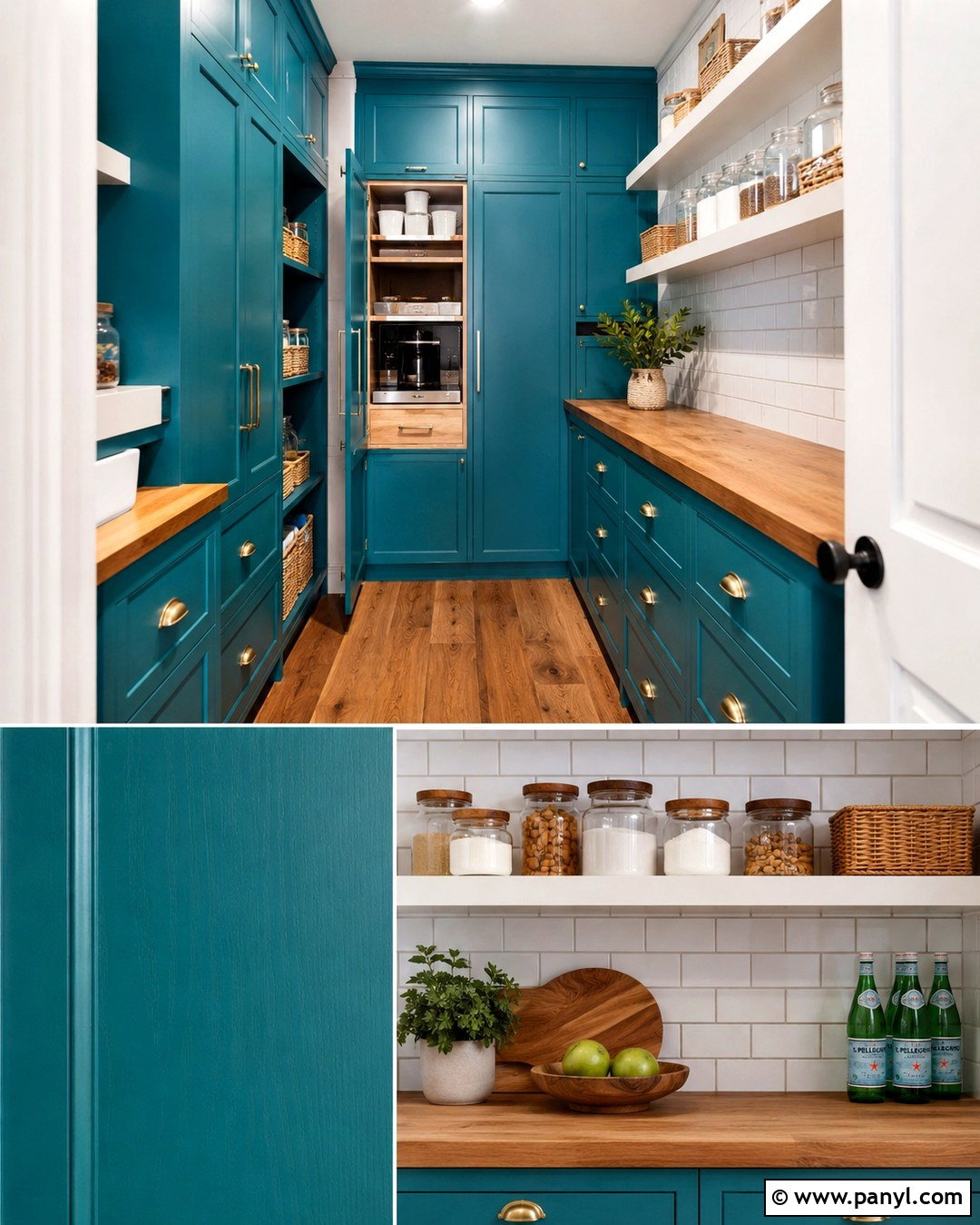 Turquoise Pantry Color - 20 Bright Pantry Colors