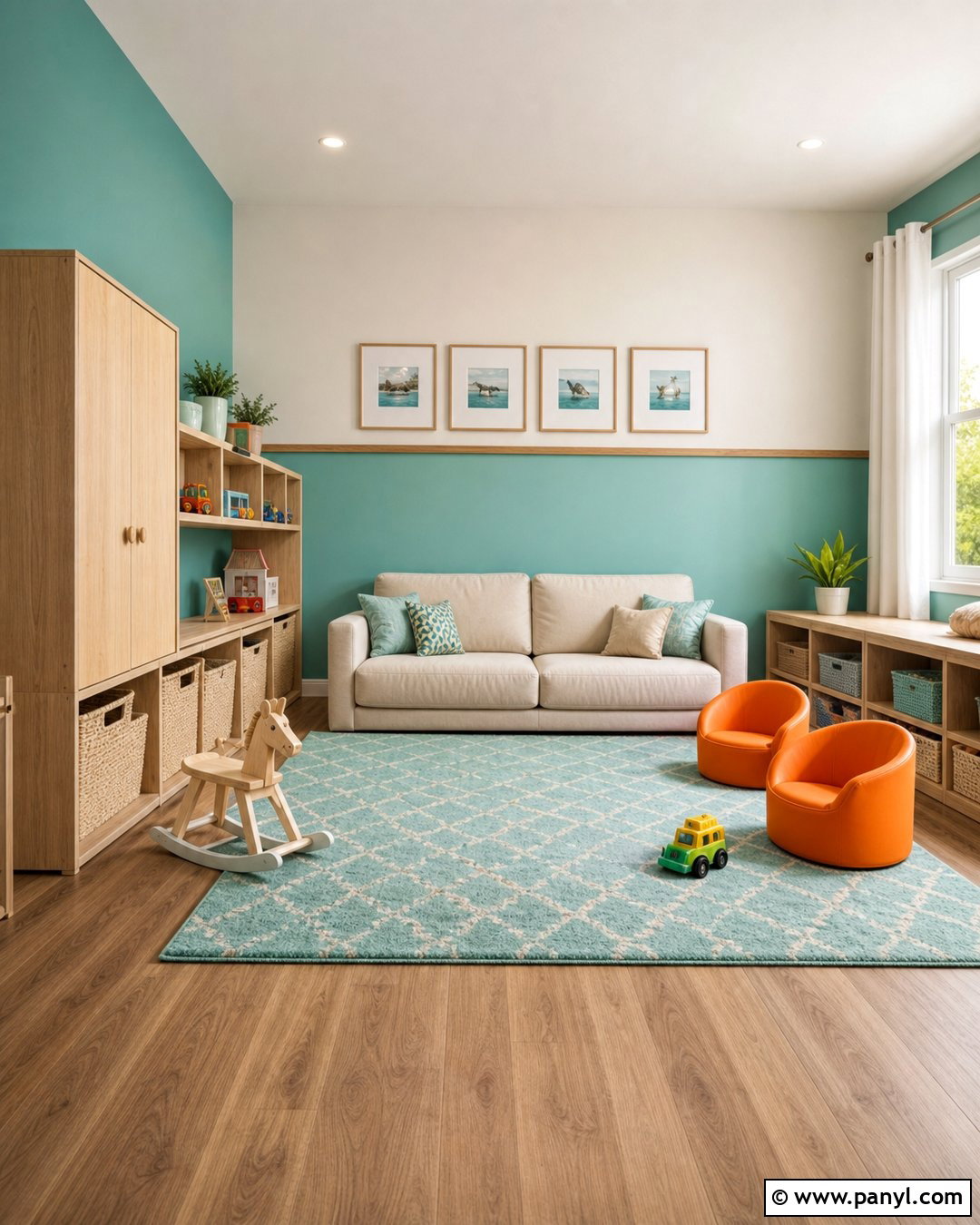 Turquoise Playroom Wall Color - 35 playroom wall colors
