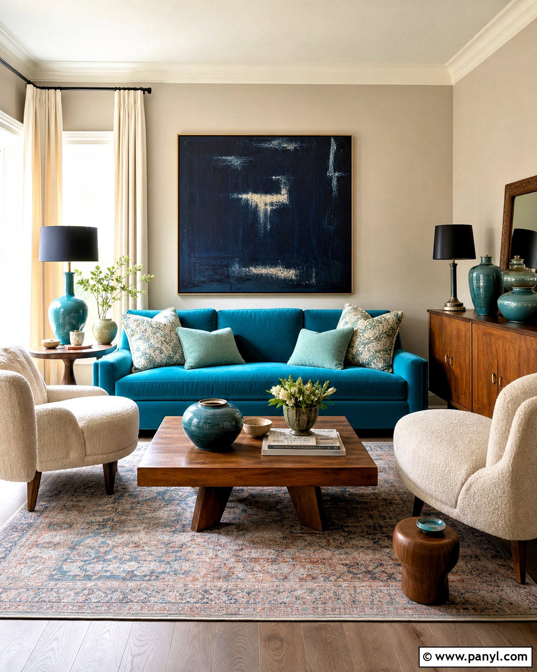 Turquoise Sofa Living Room - 20 turquoise living room ideas