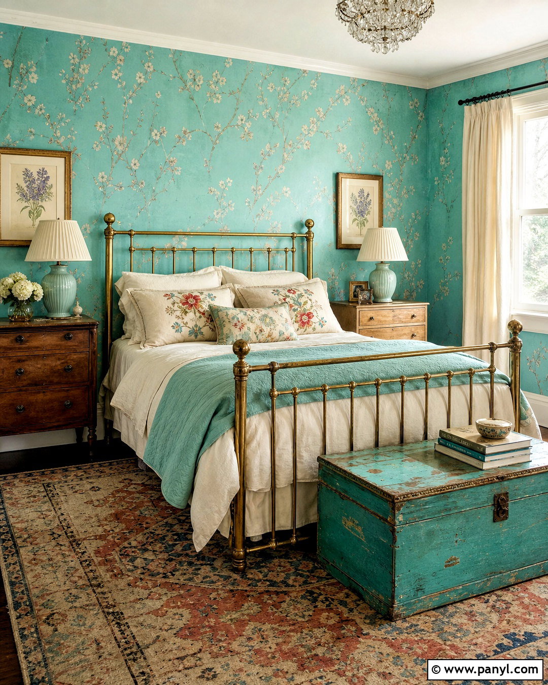 Turquoise Vintage Bedroom - 20 turquoise room bedroom ideas
