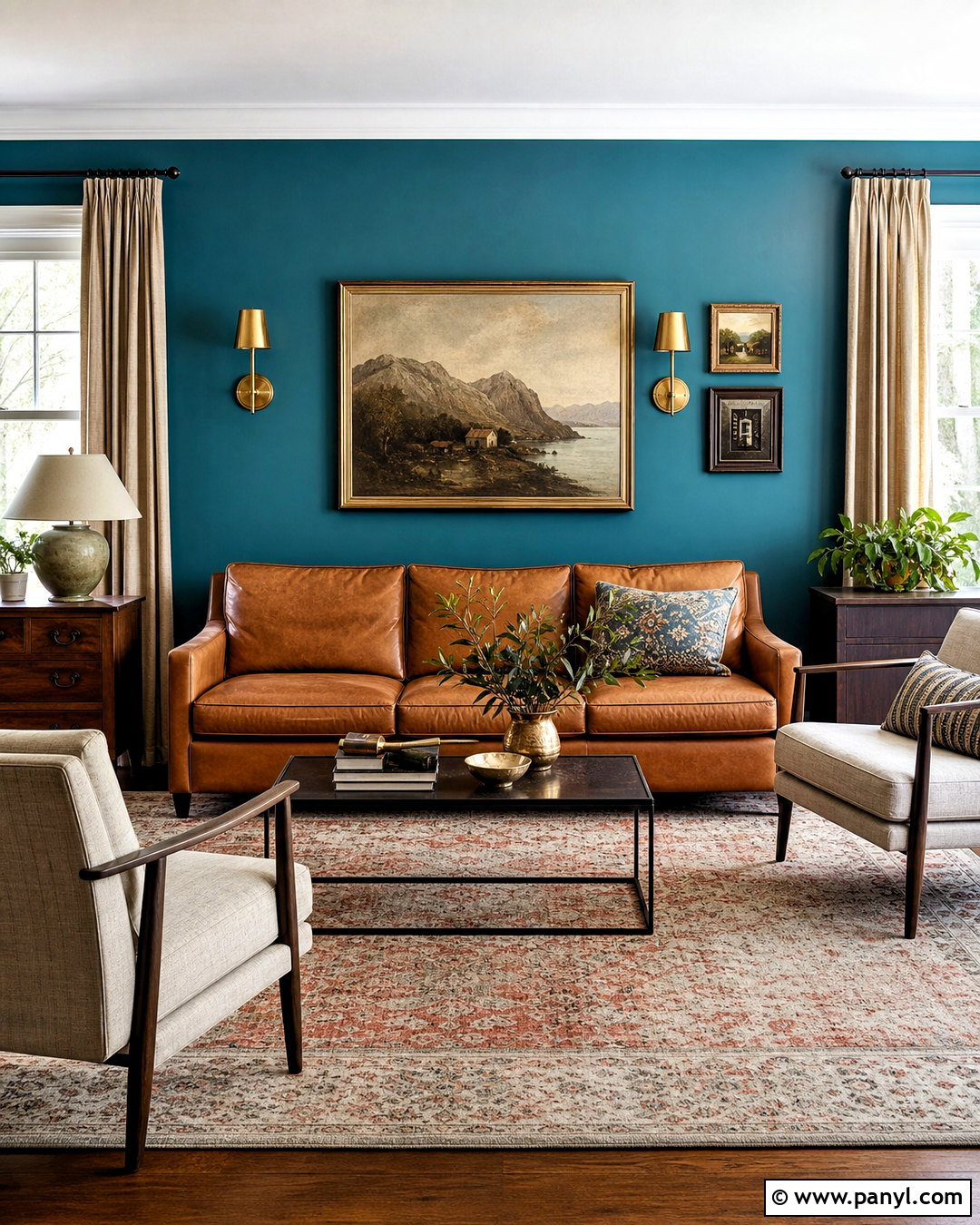 20 Turquoise Walls Living Room Ideas for a Bright, Airy Look