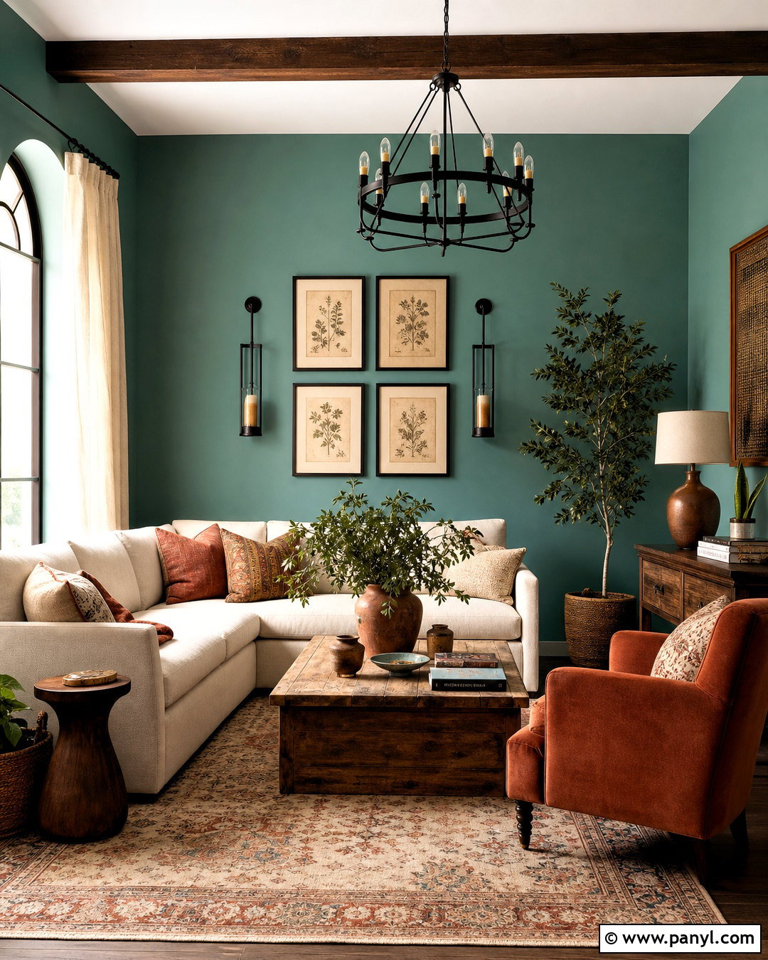 Turquoise Walls With Terracotta Accents - 20 turquoise walls living room ideas