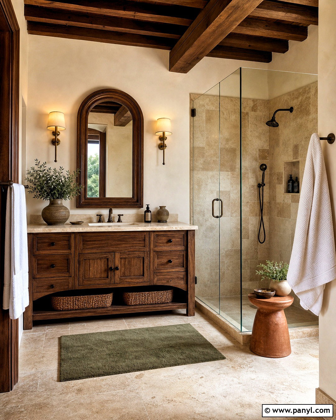 Tuscan Bathroom - 20 tuscany interior design ideas