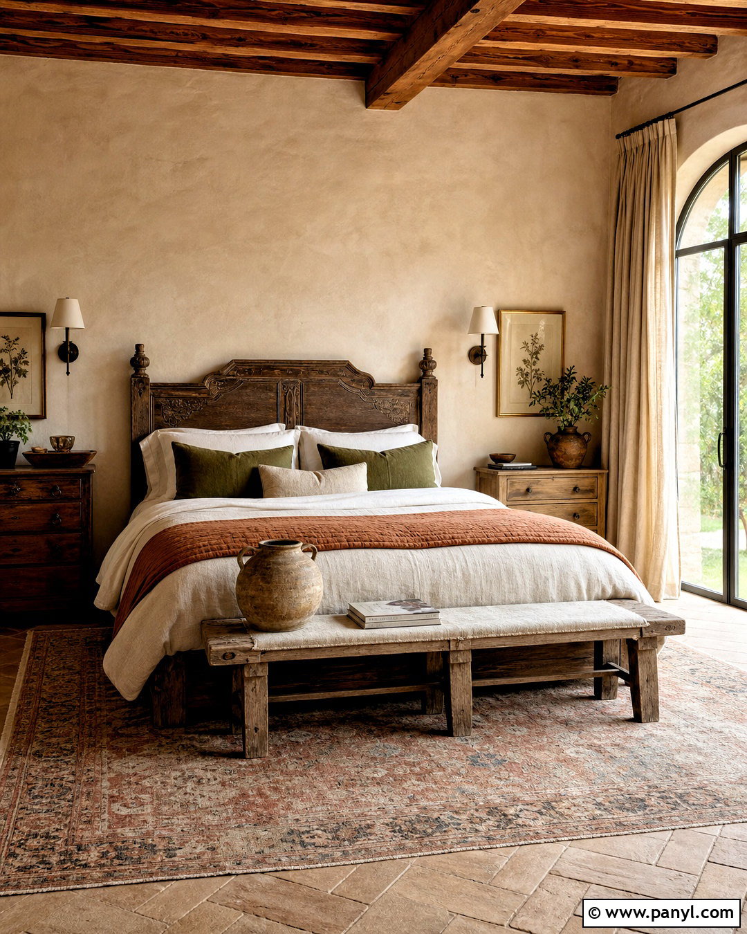 Tuscan Bedroom - 20 tuscan style homes interior ideas