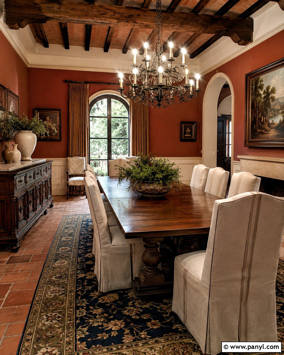 Tuscan Brick Red Walls - 35 tuscan wall colors