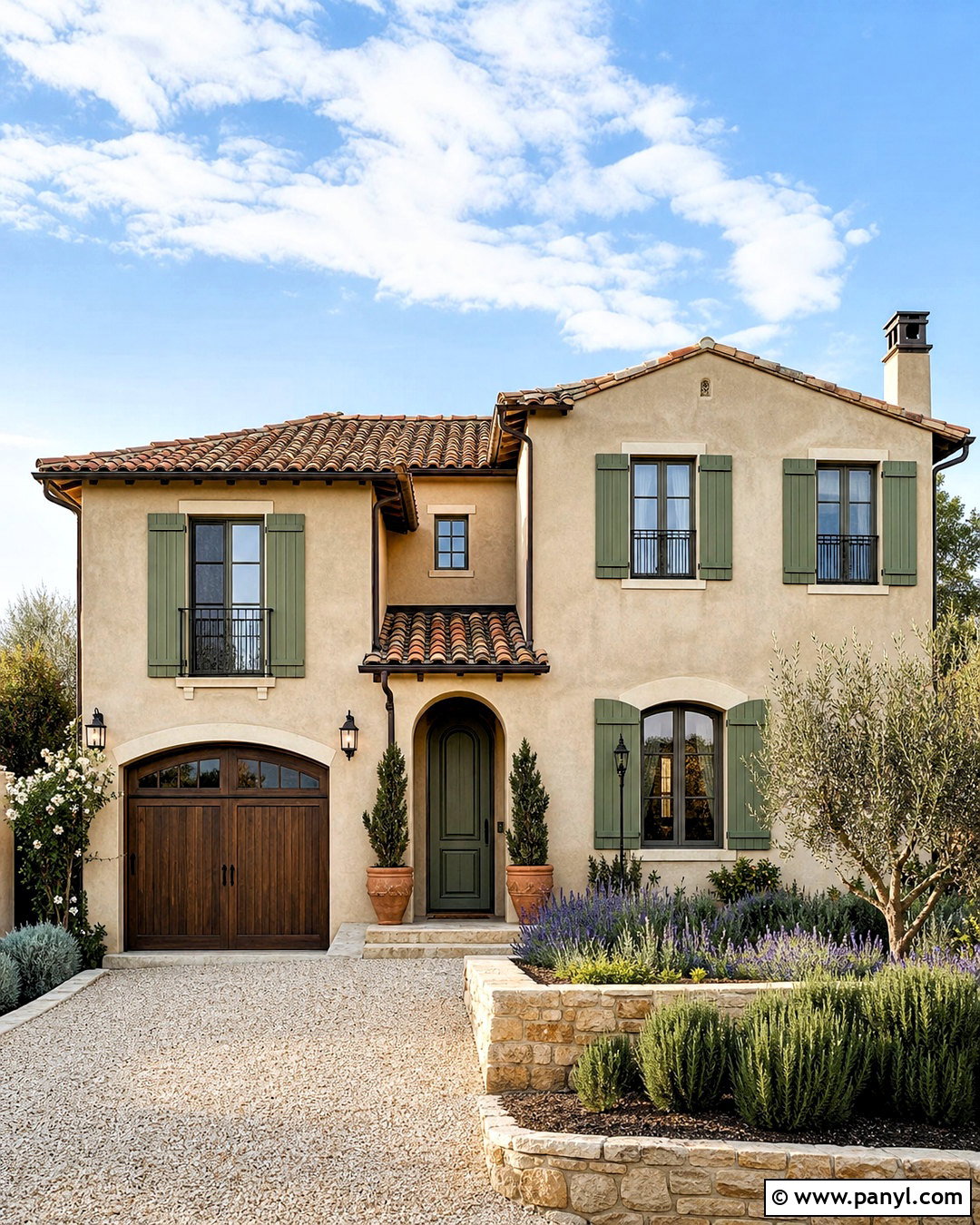 Tuscan Cypress Green And Stucco Palette - 20 tuscan color palette ideas