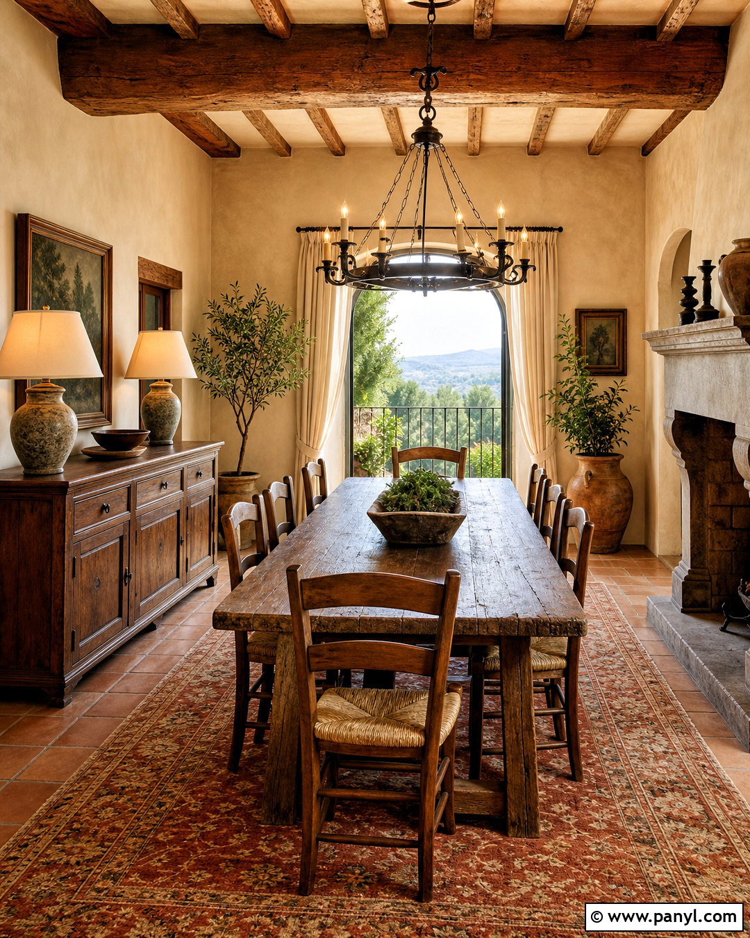 Tuscan Dining Room - 20 tuscan house interior design ideas