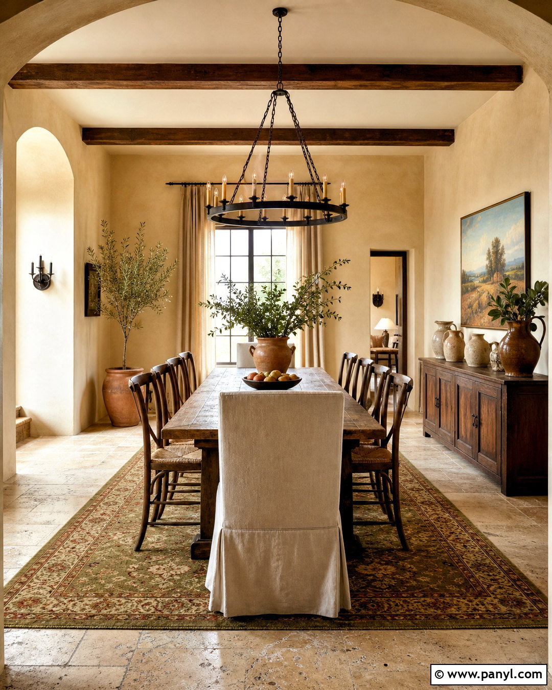 Tuscan Dining Room - 20 tuscan style homes interior ideas