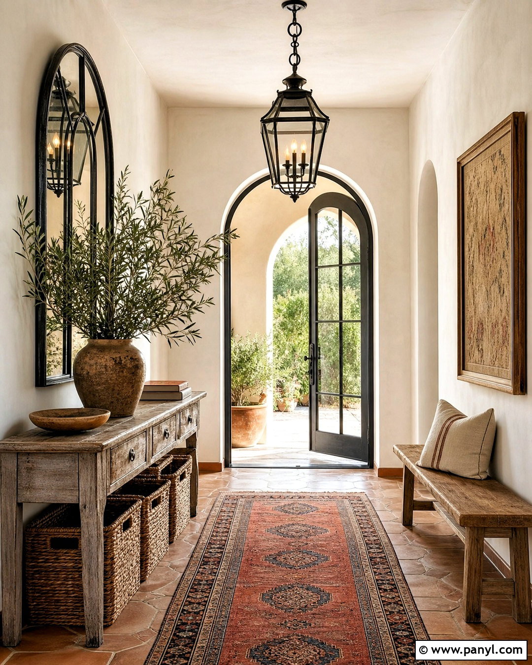 Tuscan Entryway - 20 tuscan house interior design ideas