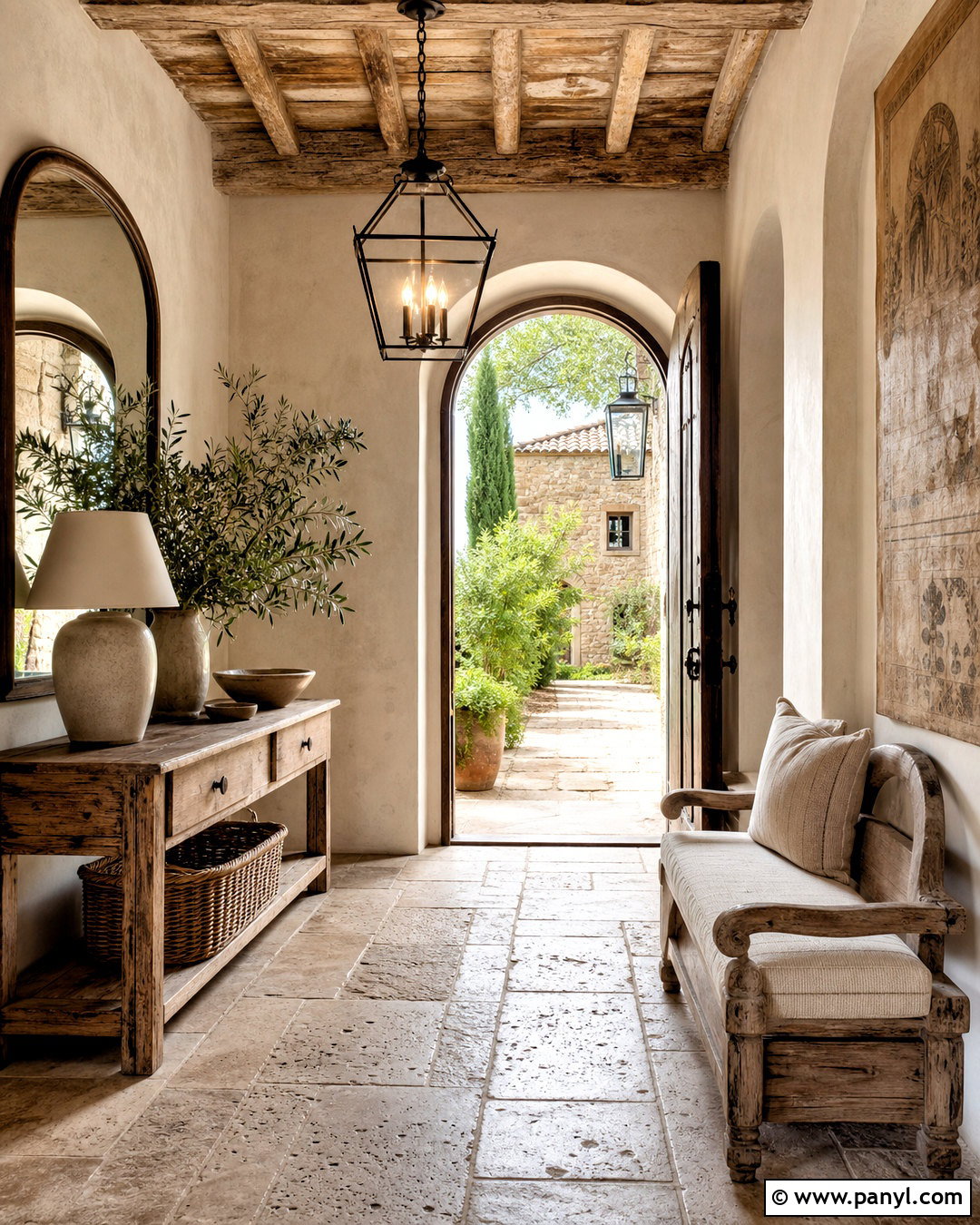 Tuscan Entryway - 20 tuscan style homes interior ideas