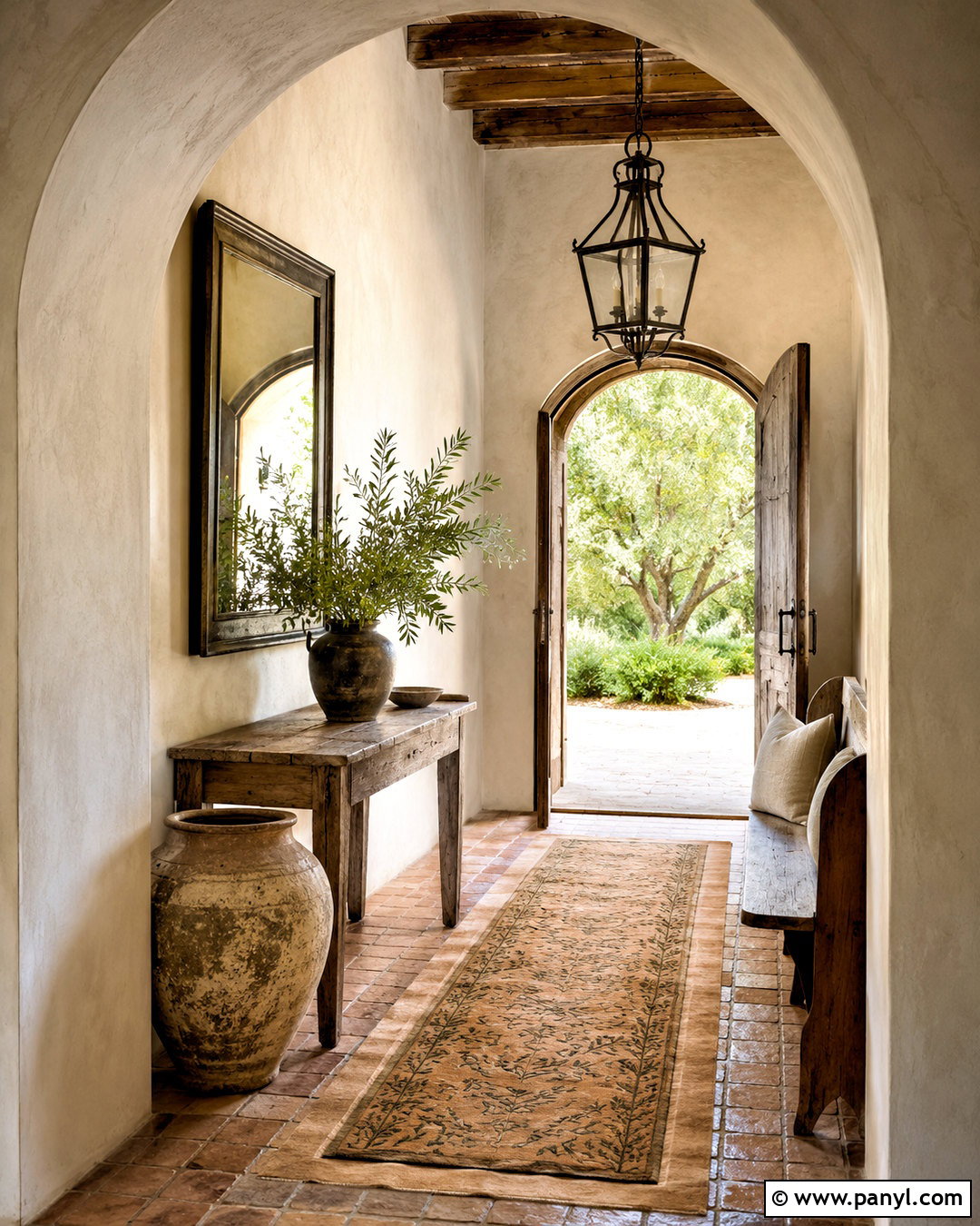 Tuscan Entryway With Arched Doorway - 20 italian interior design tuscan decor ideas