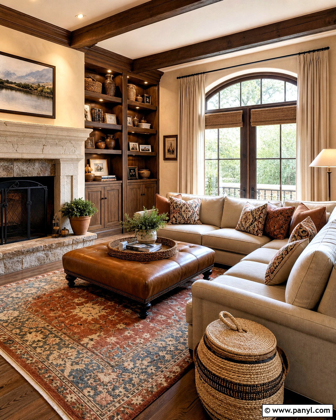 Tuscan Family Room - 20 tuscan style homes interior ideas