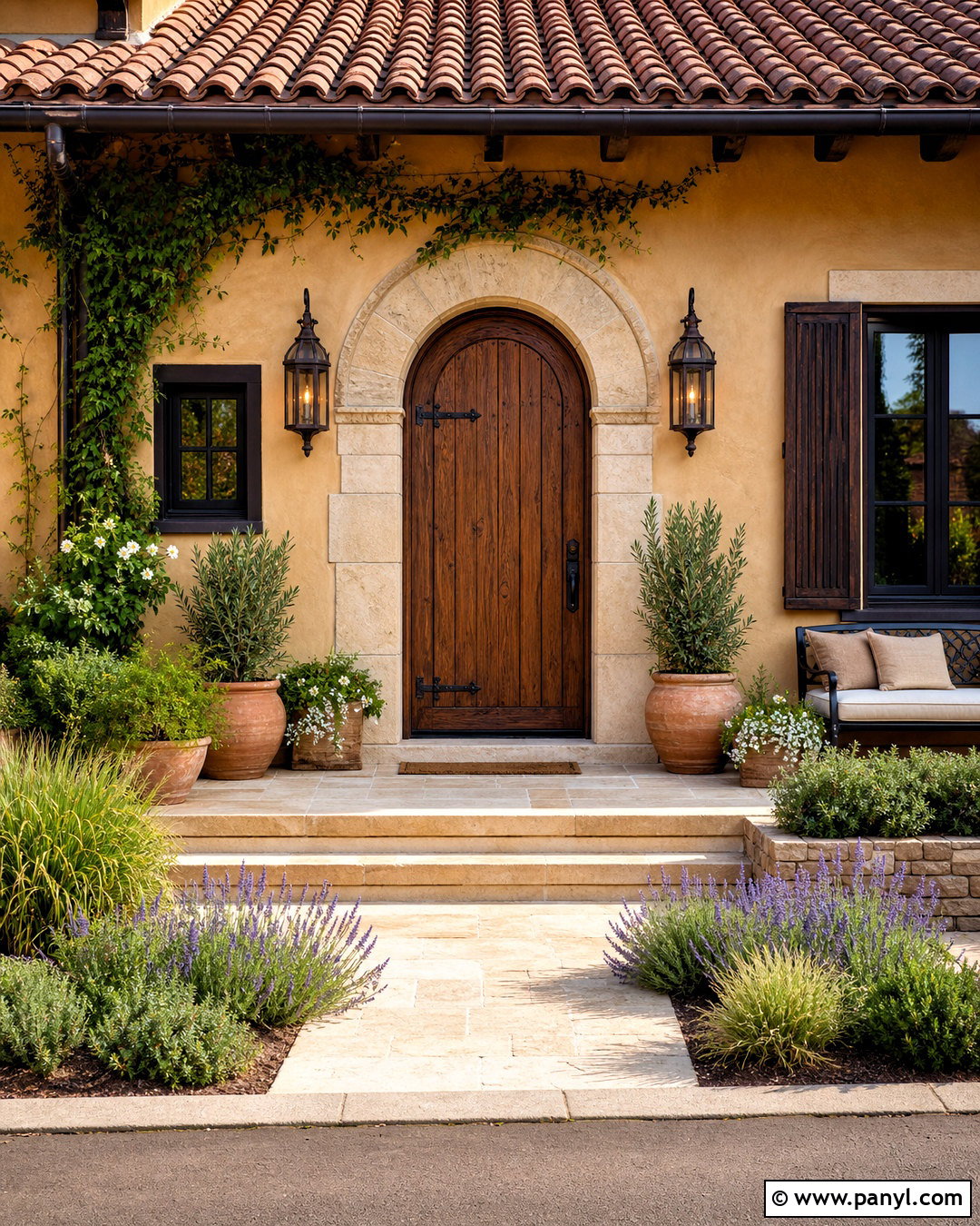 Tuscan Front Porch - 20 tuscan decor ideas