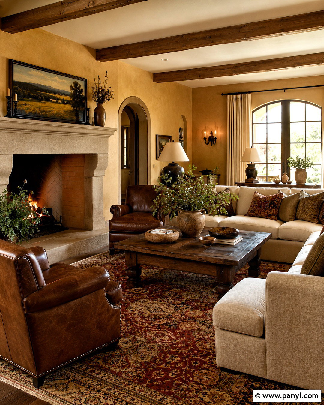 Tuscan Gold Walls - 35 tuscan wall colors