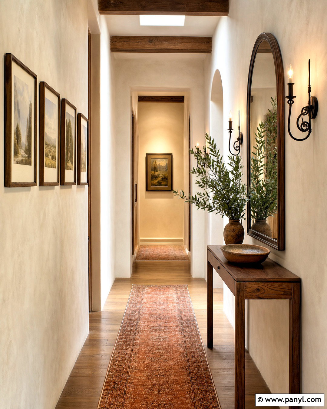 Tuscan Hallway - 20 tuscany interior design ideas
