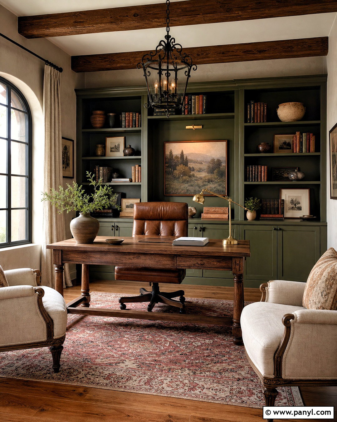 Tuscan Home Office - 20 tuscan house interior design ideas
