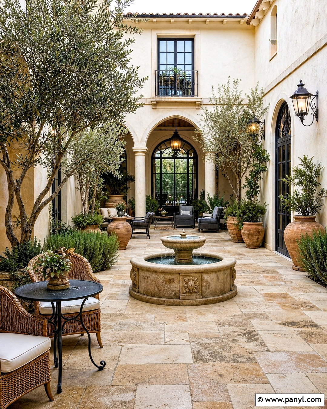 Tuscan Indoor Courtyard - 20 tuscan house interior design ideas