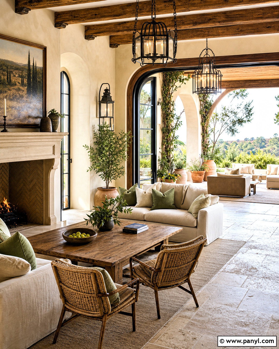 Tuscan Indoor Outdoor Room - 20 tuscan style homes interior ideas