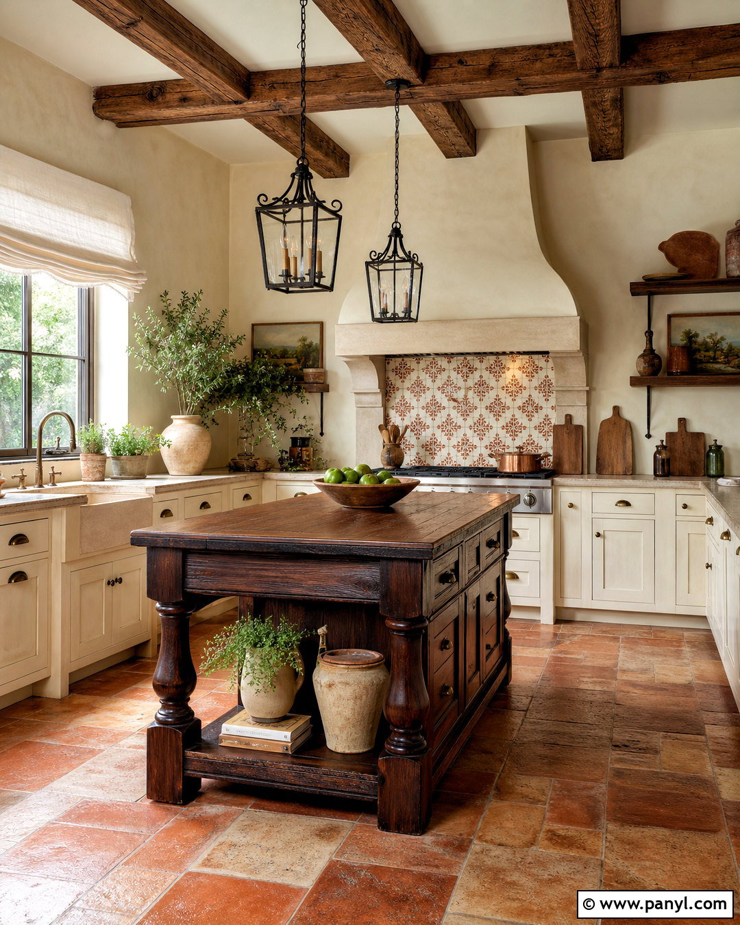 Tuscan Kitchen With Terracotta Floors - 20 tuscan style homes interior ideas