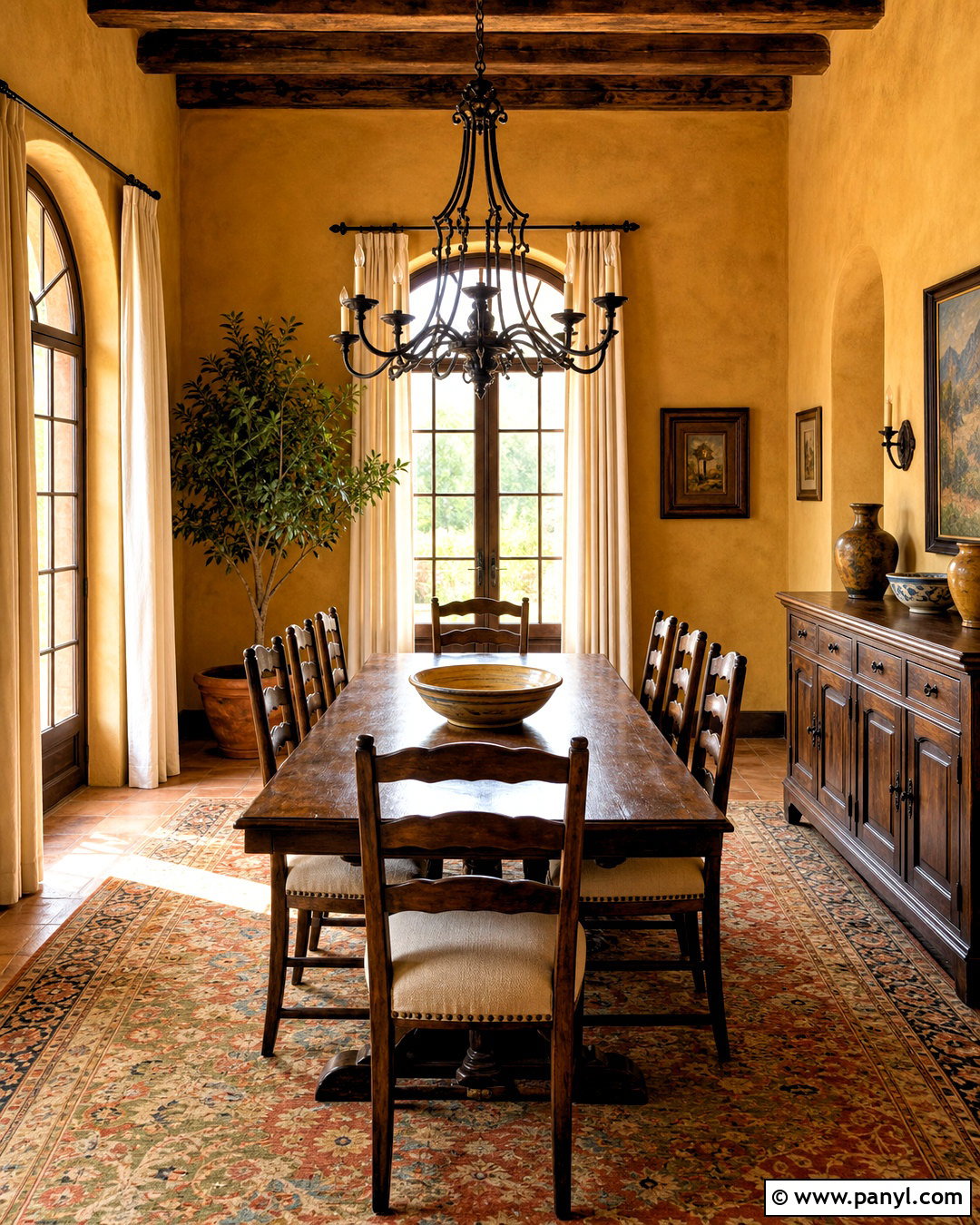 Tuscan Ochre And Walnut Palette - 20 tuscan color palette ideas