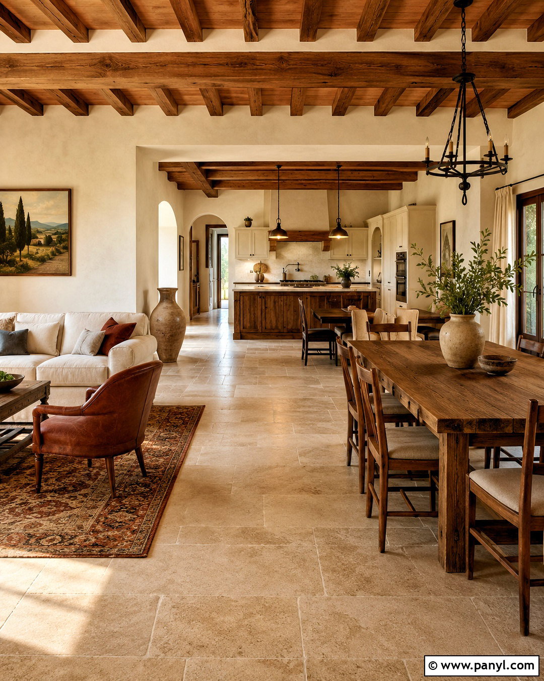 Tuscan Open Concept Interior - 20 italian interior design tuscan decor ideas