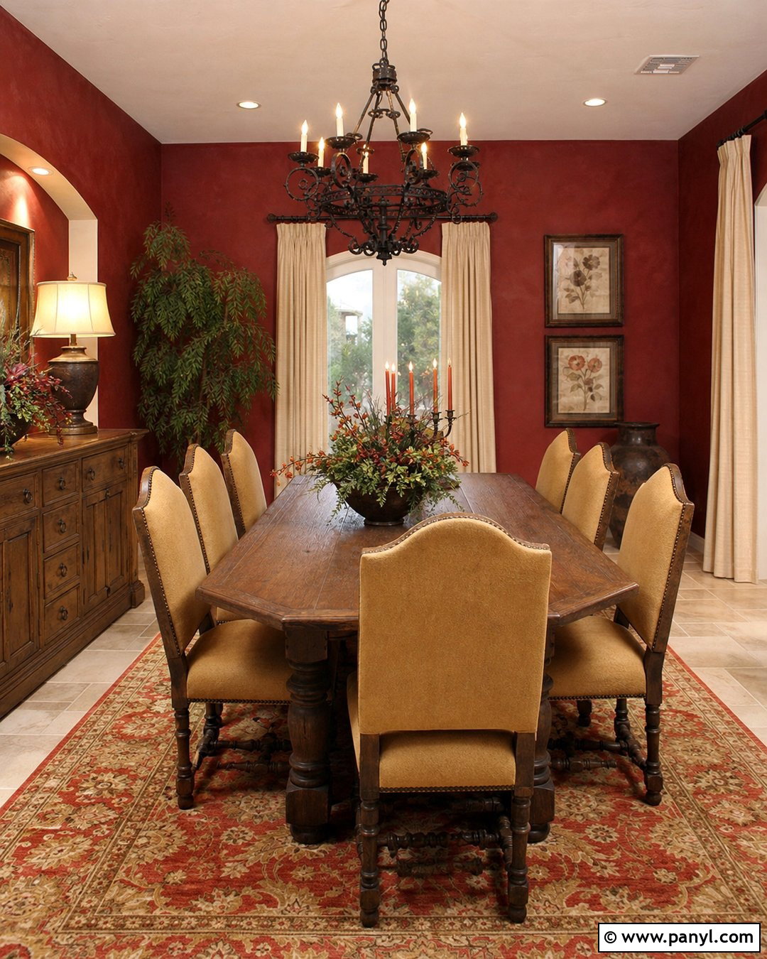 Tuscan Red Dining Room - 20 Early 2000S Red Walls