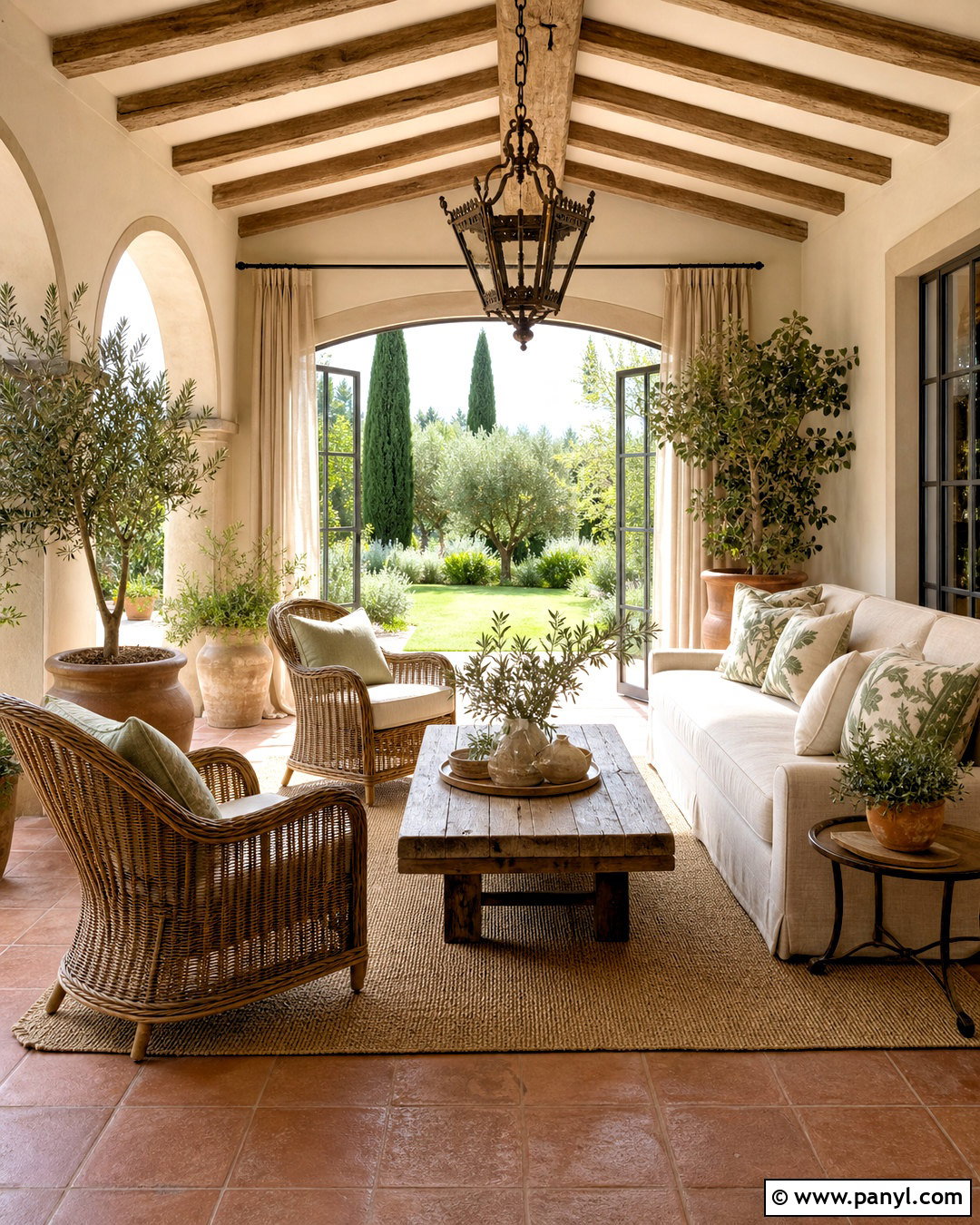 Tuscan Sunroom - 20 tuscan house interior design ideas
