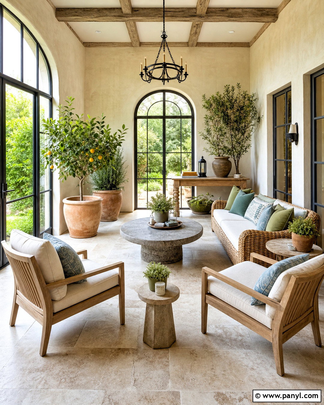 Tuscan Sunroom - 20 tuscan decor ideas