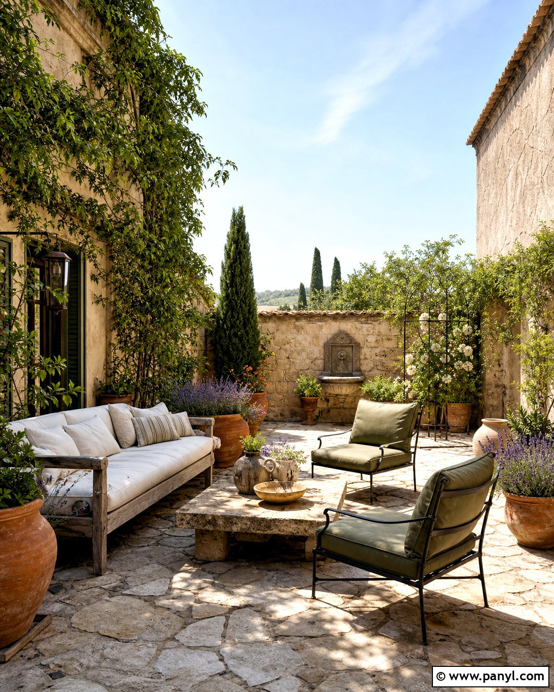 Tuscany Courtyard Patio - 20 tuscany decor ideas