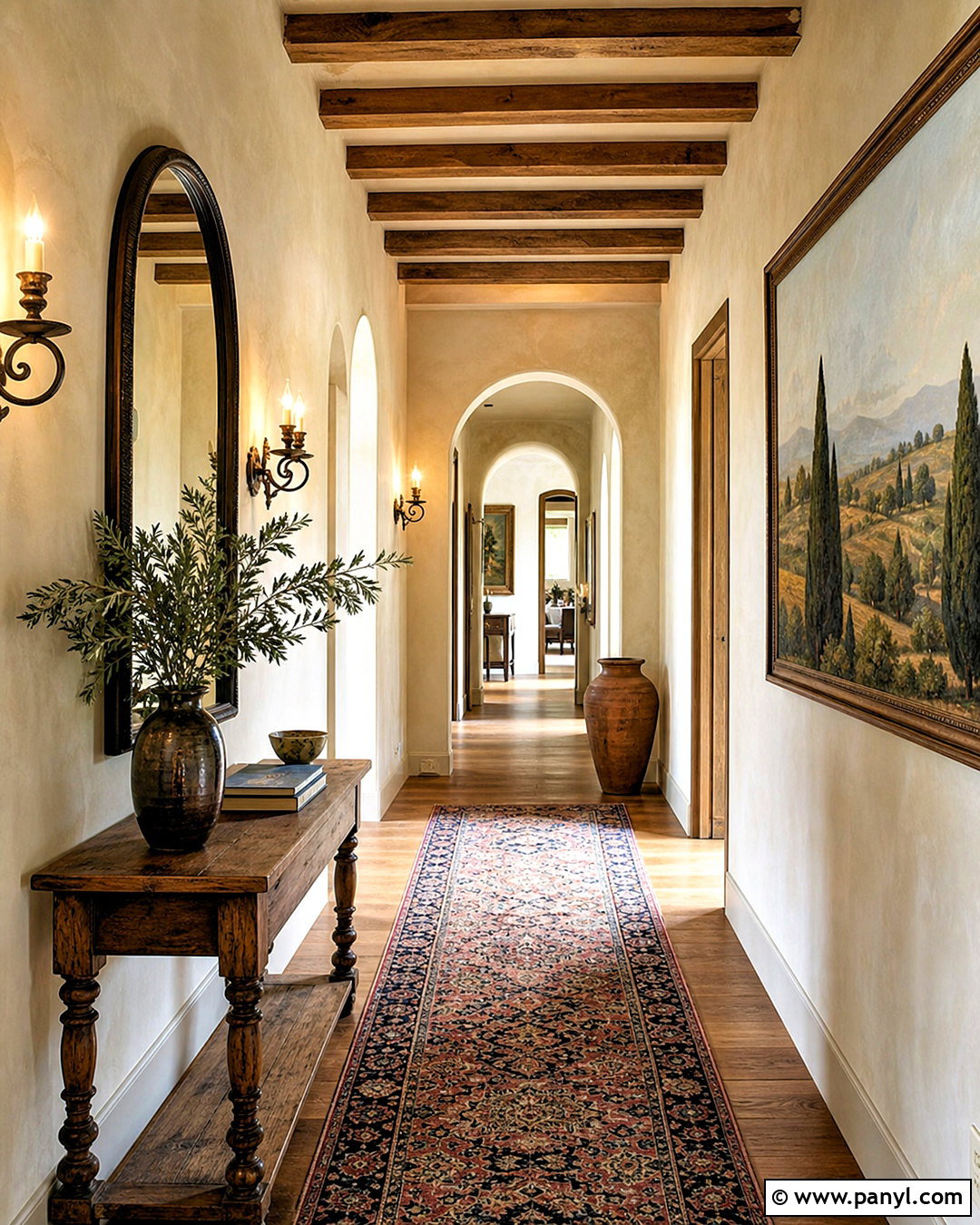 Tuscany Hallway - 20 tuscany decor ideas