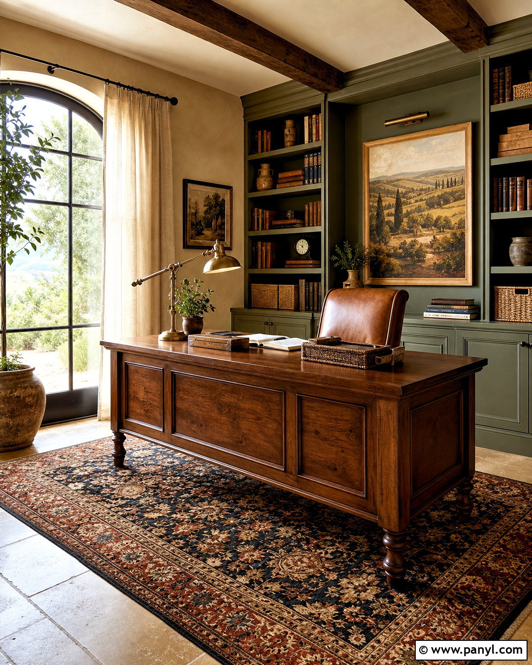 Tuscany Home Office - 20 tuscany decor ideas