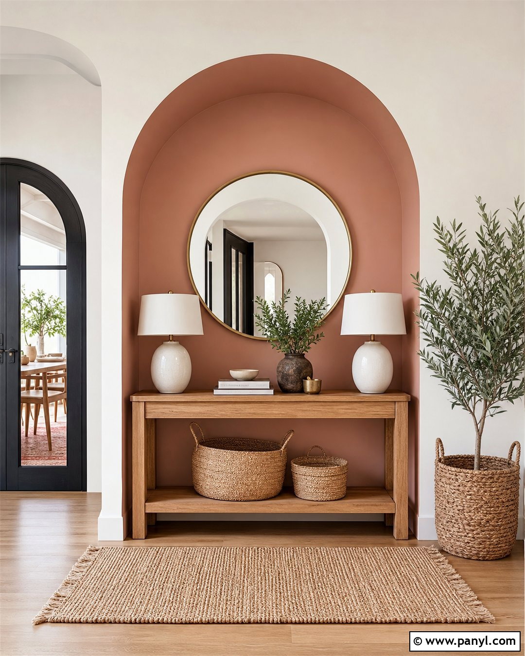 Two Color Arch Wall - 20 Painting Two Colors On One Wall Ideas