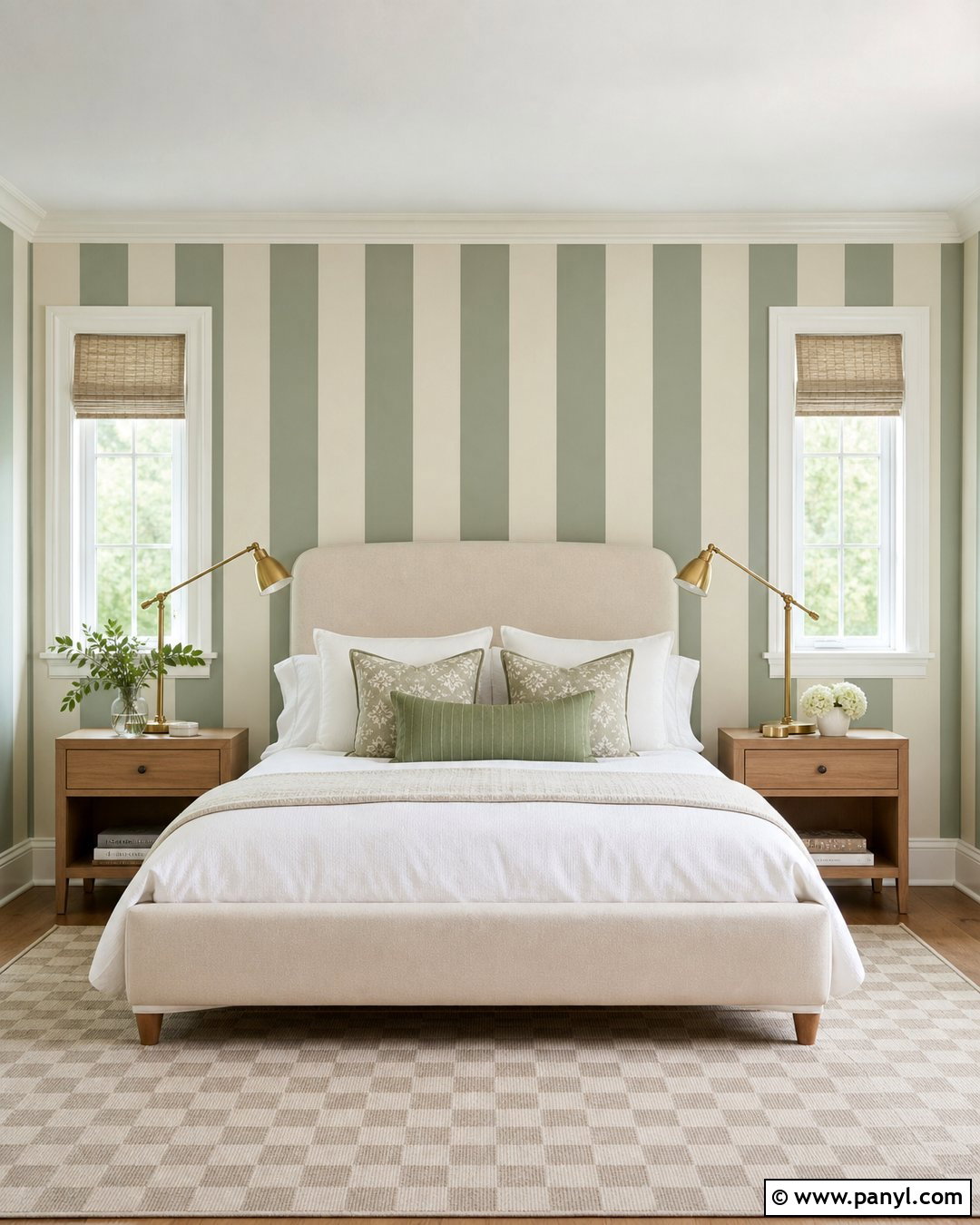 Two Color Striped Wall - 20 Painting Two Colors On One Wall Ideas