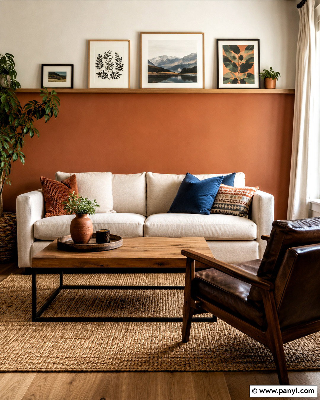Two Color Wall Design - 20 drawing room wall design modern ideas