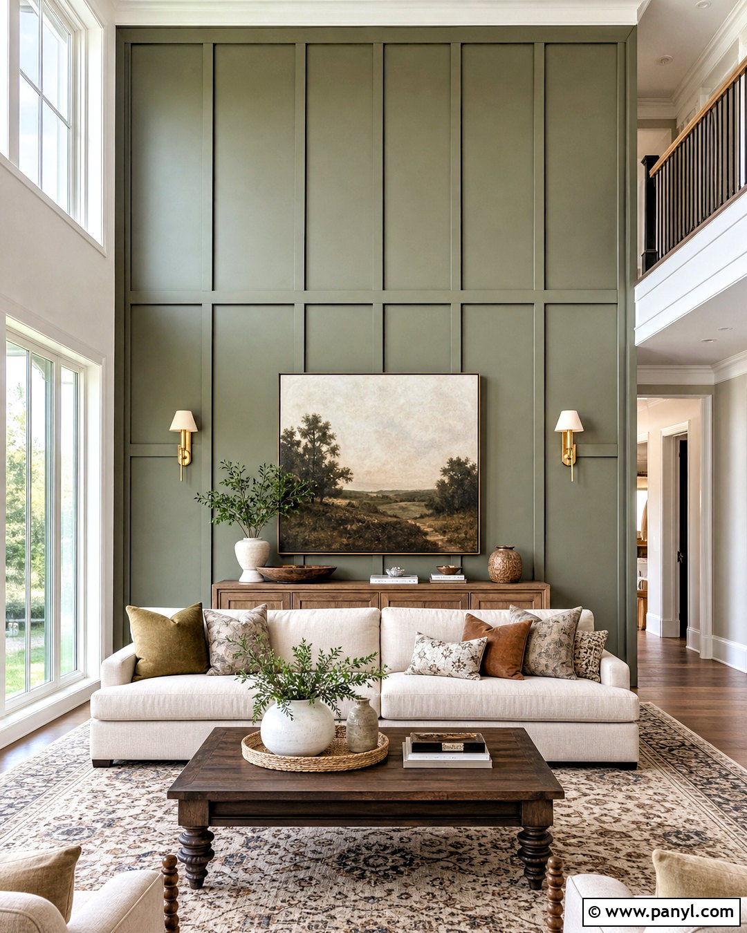 Two Story Wall With Board And Batten - 20 two story wall decor ideas