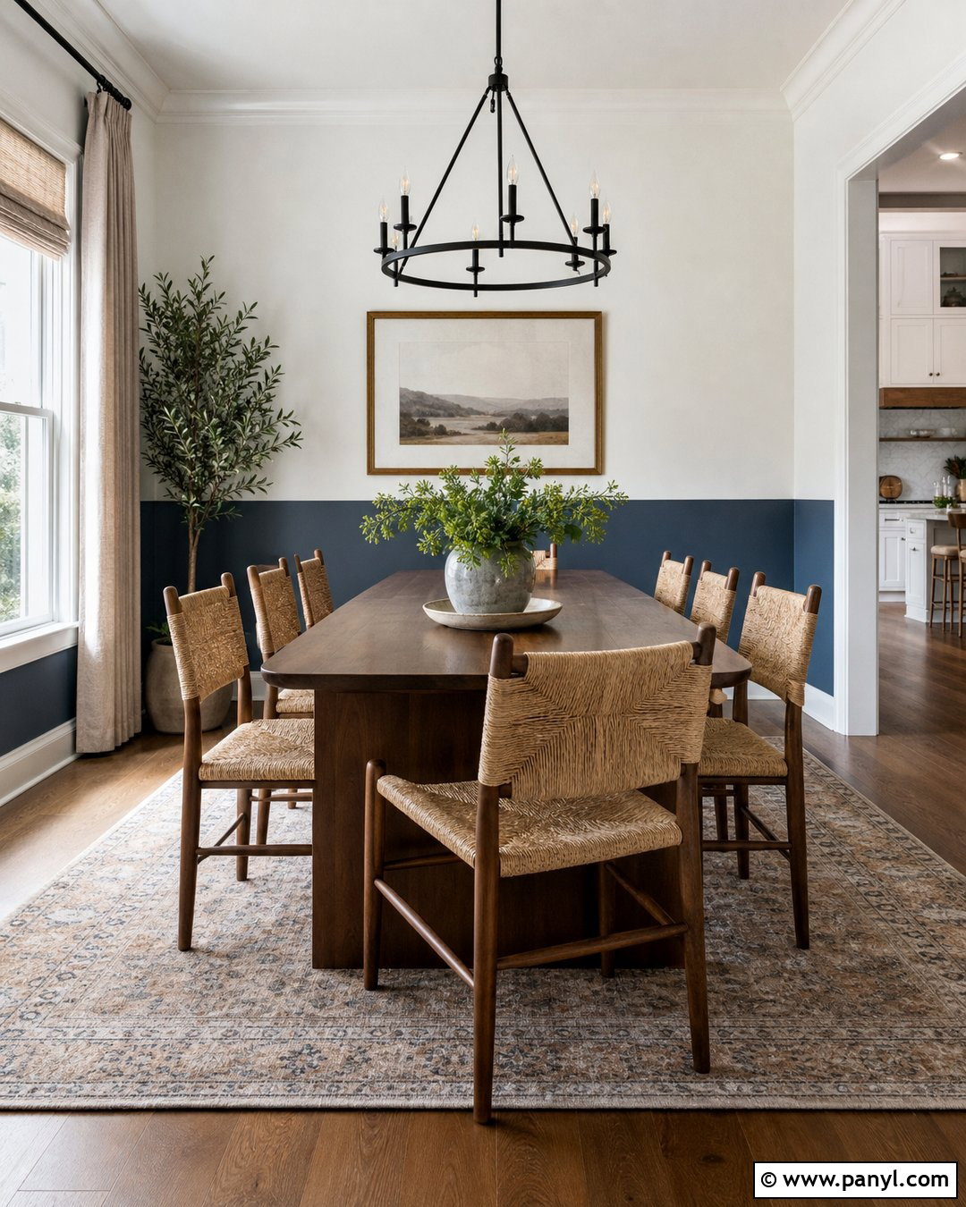 Two Tone Accent Wall - 25 Wall Accent Paint Ideas