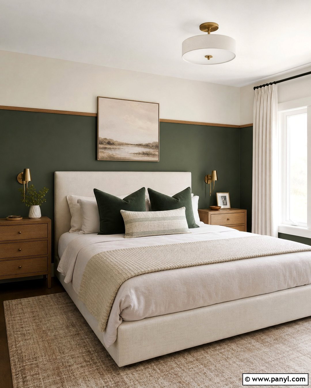 Two Tone Accent Wall - 25 Small Room Accent Wall Ideas