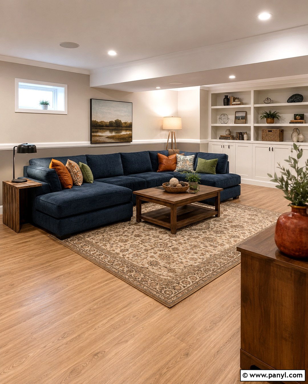 Two Tone Basement Wall Color - 20 Wall Color For Basement Ideas