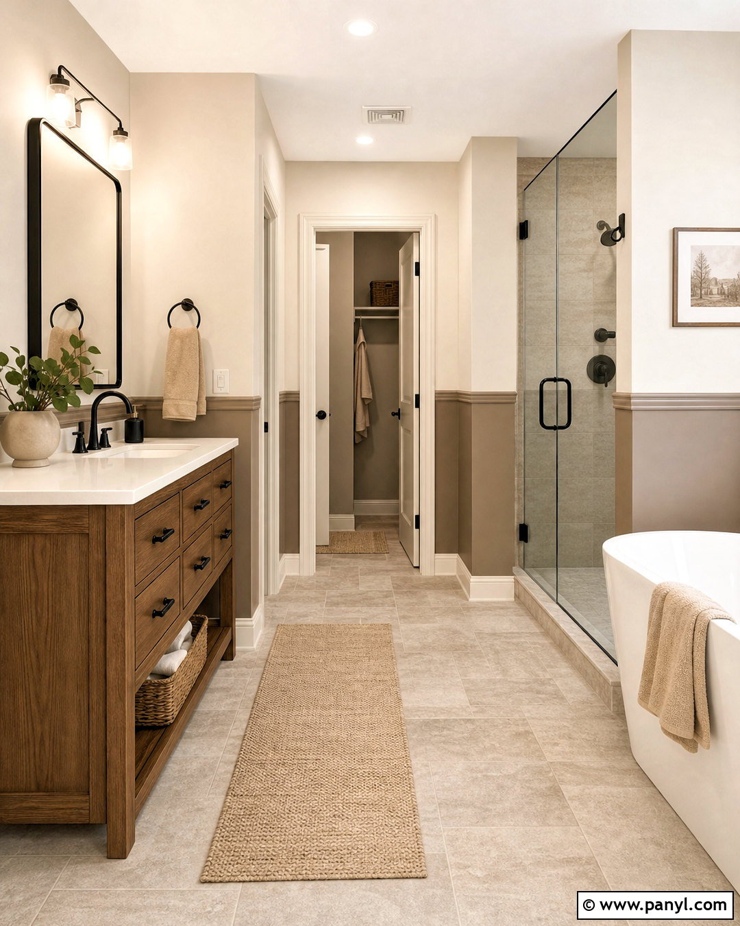 Two Tone Bathroom Paint - 20 bathroom paint inspiration ideas