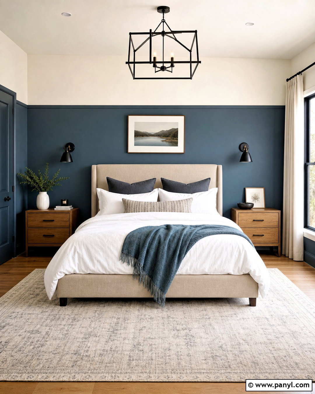 Two Tone Bedroom Accent Wall - 20 accent wall paint ideas