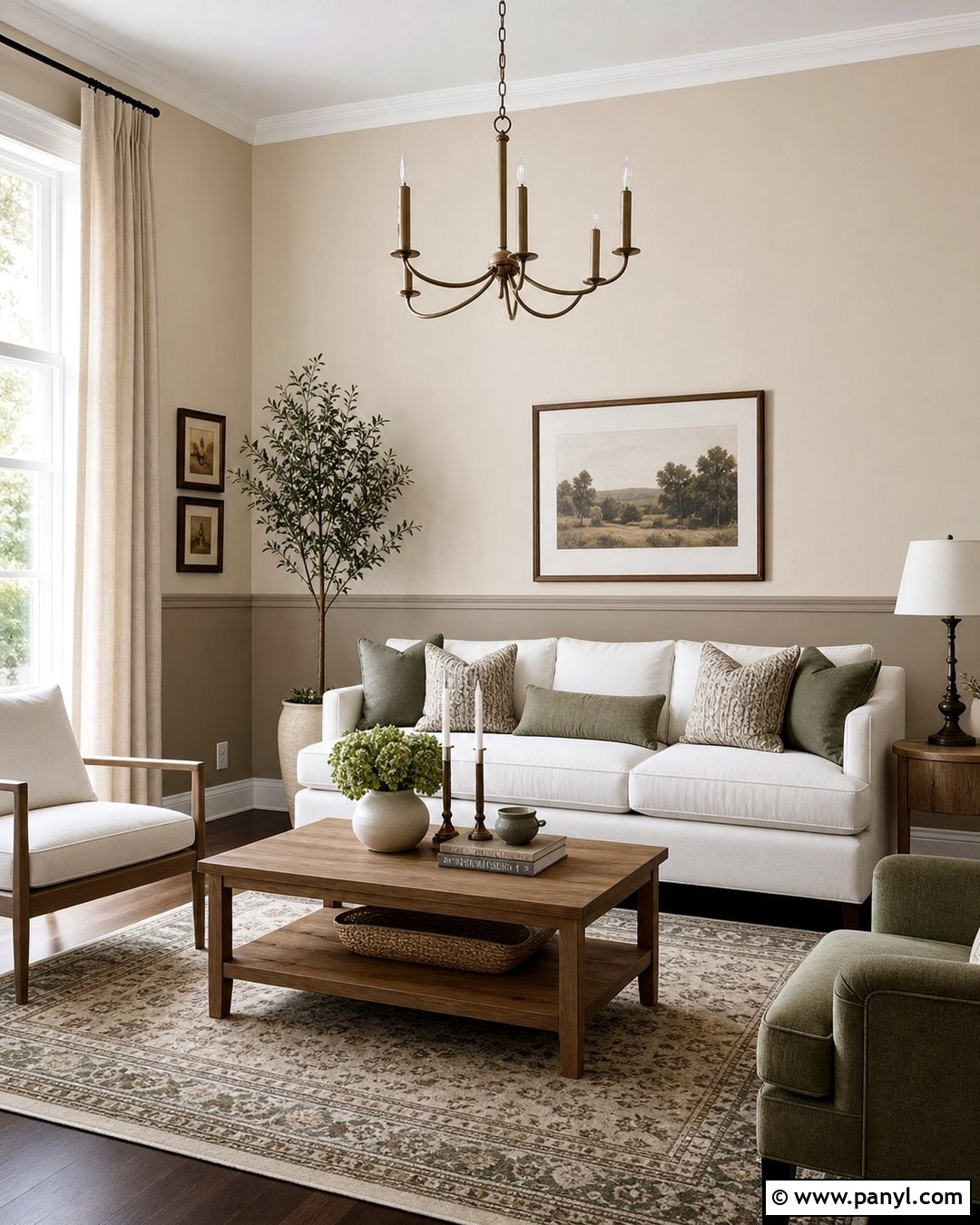 Two Tone Beige Walls - 35 Beige Wall Colour Ideas