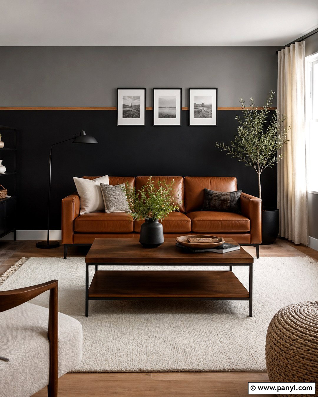 Two Tone Black And Gray Accent Wall - 20 Black And Gray Accent Wall Ideas
