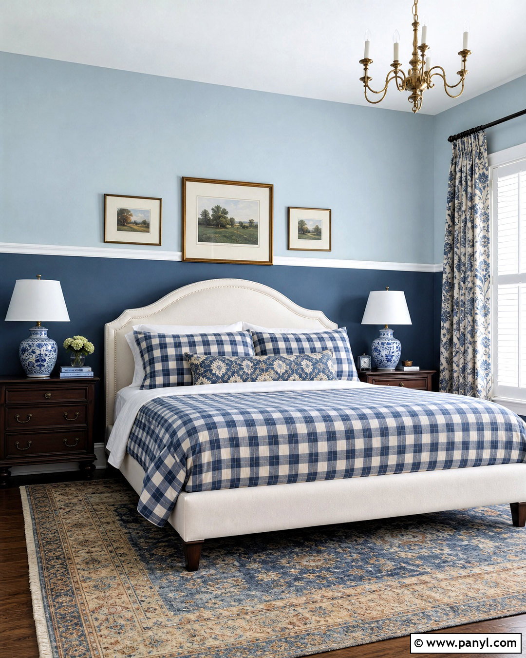Two Tone Blue Bedroom Walls - 20 blue paint bedroom ideas