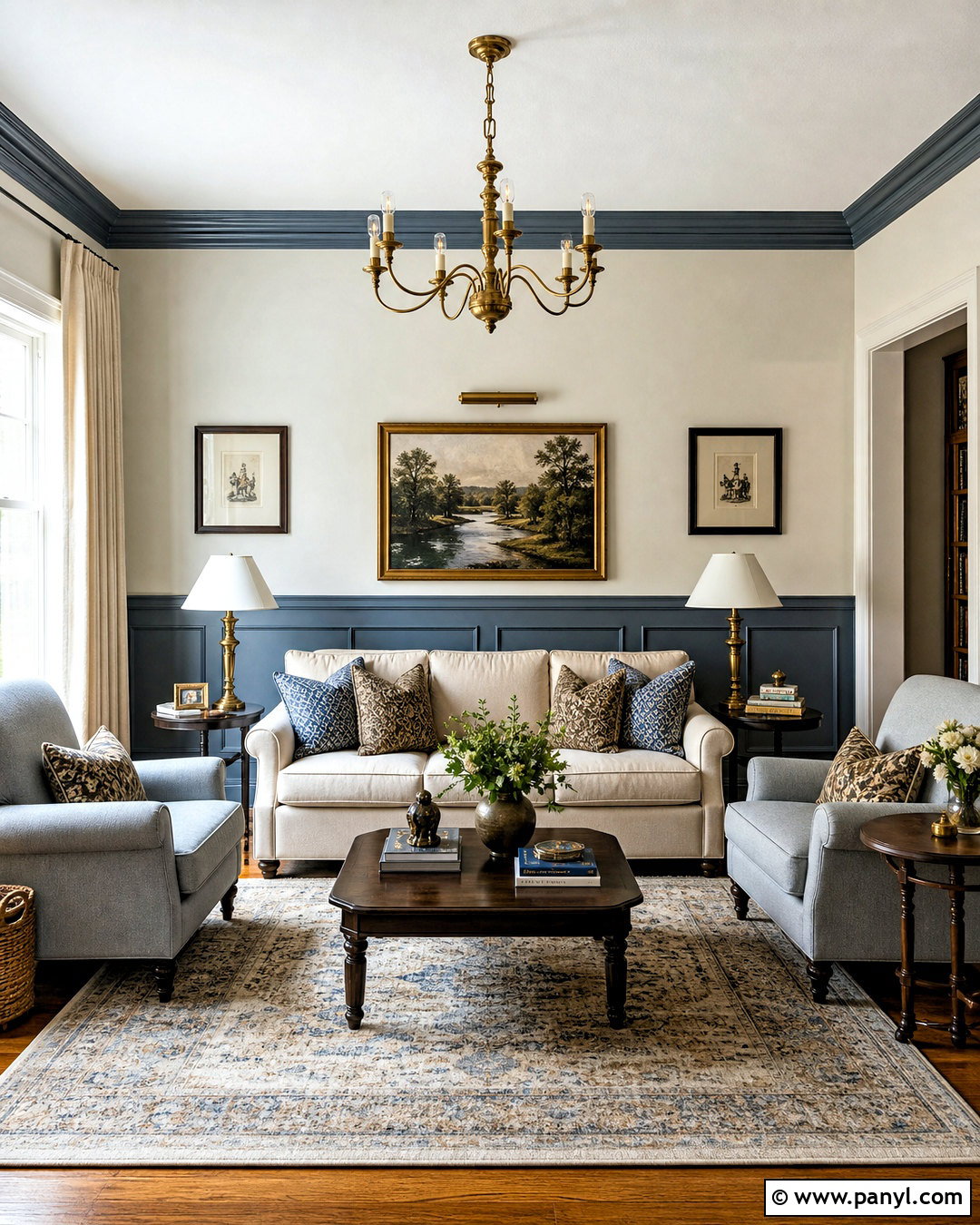 Two Tone Blue Grey Living Room Walls - 20 blue grey living room walls