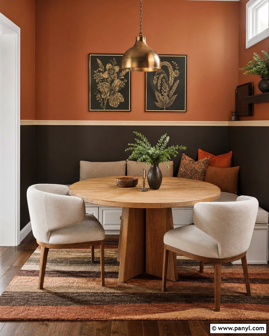 Two Tone Brown Orange Wall - 20 Brown Orange Wall Color Ideas